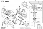 Bosch 3 601 JG3 F01 Gws 18V-10 Psc Cordless Angle Grinder 18 V / Eu Spare Parts